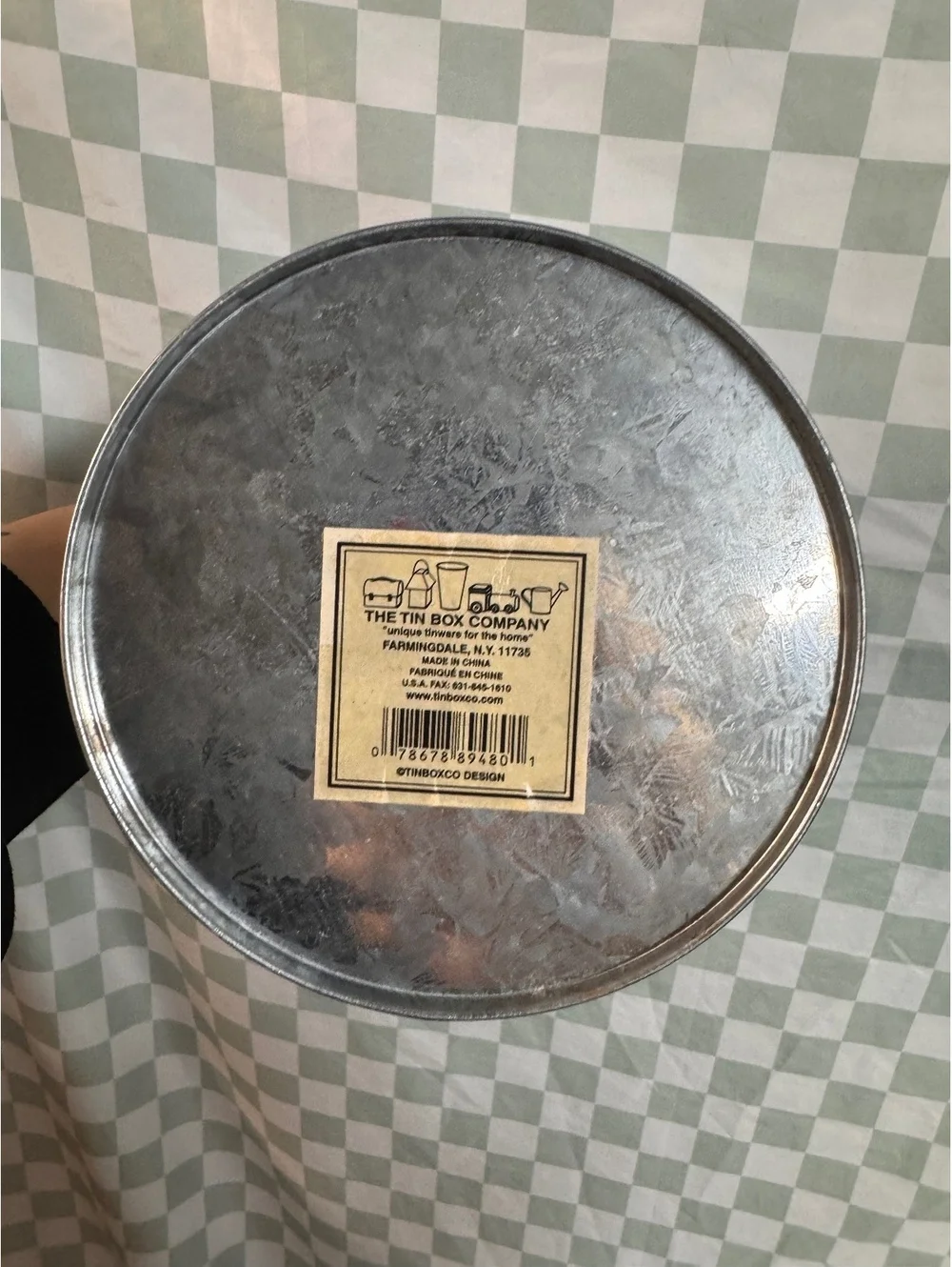 The Tin Box Company Rustic Metal Milk Can with Rooster Design